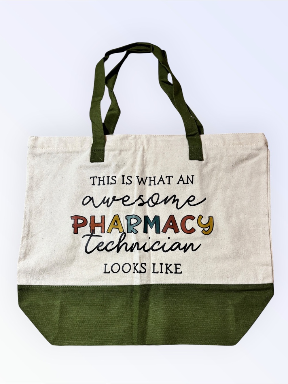Pharmacy Technician Canvas Tote Bag | New | 4 Colors Available!